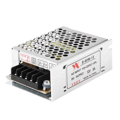 

DC 12V 5A 60W Lighting Transformer LED Driver Switch Power Supply Adapter
