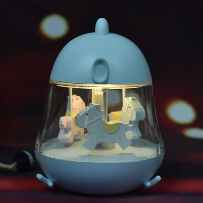 

〖Follure〗Lovely Cute Merry-go-round Music Night Light Bedroom Decor Mini LED Lamp