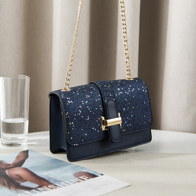 

Simple&Fashionable Slant Span in Summer Single Shoulder Girls Korean Version of INS Baitao Chain Slant Bag