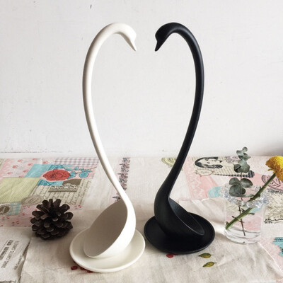 

Soup Ladle Long Handle Spoon ladle plastic spoons Soup Home cute kitchen Kitchen Swan Shape soup ladle Kitchen Utensils