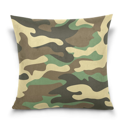 

ALAZA Throw Pillow Cover 16 X 16 inch Christmas Gift Cushion Cover with Camouflage Printed Pillowcase