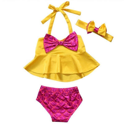 

Summer Cute 0-24M Toddler Kids Baby Girls Tankini Bikini Swimwear Swimsuit Bathing Suit Beachwear