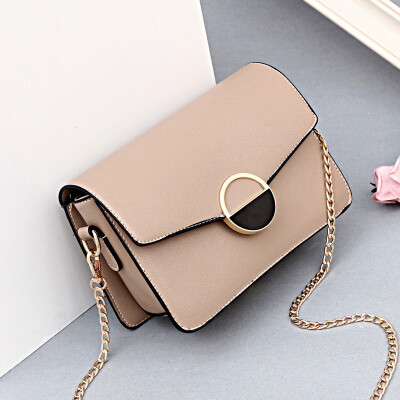 

Korean version of the small square package Korean version of the round lock small bag chain slung shoulder bag