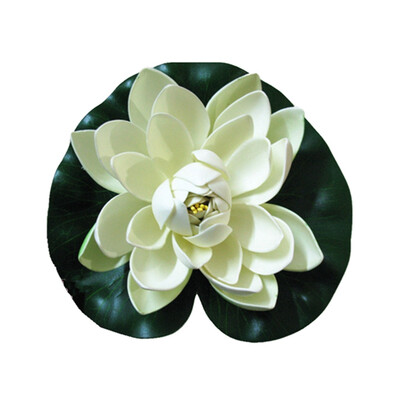 

1pc Simulation Water Lily Garden Pool Plant Ornament Colorful Home Artificial Fake Lotus Floating Flower Pond Tank Plant