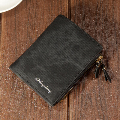 

Tailored Men Wallet Solid Soft Coin purse Card Holder Short Wallets Design Slim Wallet