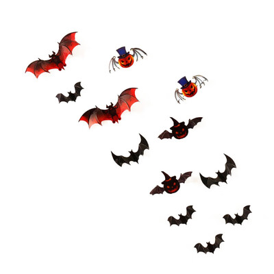 

New Hot Halloween Wall Sticker 3D Bat Wall Sticker Home Decor Wall Sticker Poster Wallpaper Party Home Decoration