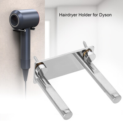 

Greensen Stainless Steel Wall-mounted Hair Dryer Rack Hairdryer Support Holder for Dyson Hair Dryer Stand Hairdryer Holder