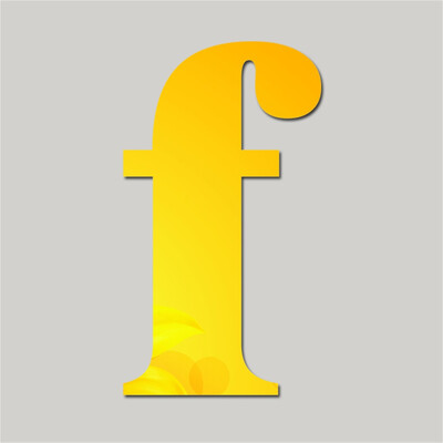 

〖Follure〗Mirror Wall Sticker 26 Letters DIY Art Mural Home Decor Acrylic Decals Silver