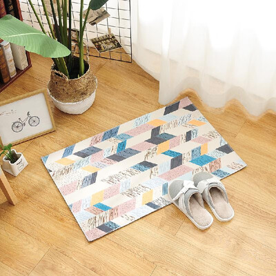 

Carpet Doormat Mat Geometric Print Bath Rug Non-Slip Doormat Welcome Floor Mats