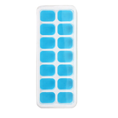 

14 Grids Silicon Rectangle Ice Cube Making Mold Tray Mould Kitchen Bar Accessory