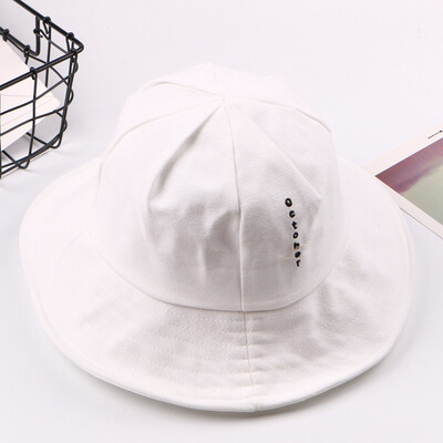 

Korea retro casual letter basin cap female foldable fisherman cap male couple cap spring&summer sun visor cap