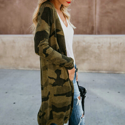 

Women Cardigan Loose Sweater Long Sleeve Leopard Kimono Blouse Tops Coat Jacket