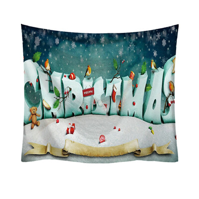 

〖Follure〗Christmas Fashion Tapestry Cartoon Pattern Style Decorative Tapestry Home Decor
