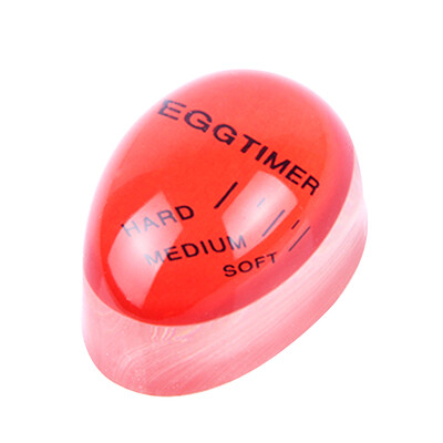

Egg Shaped Boiled Egg Timer Color Charging Heat Sensor Kitchen Gadget