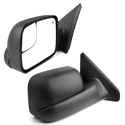 

Pair for 2002-08 Dodge RAM 1500 03-09 2500 3500 Power Heated Tow Mirrors Flip-Up