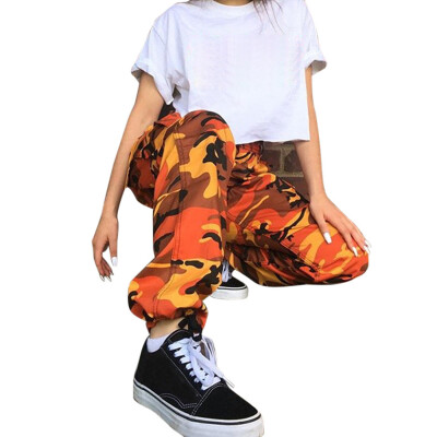 

Tailored Women Sports Camo Cargo Pants Outdoor Casual Camouflage Trousers Jeans GYL