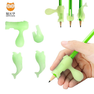 

4PCS MAOTAIZI Ring Pencil Grips Set Soft Silicone Pencil Writing Training Grip Holders Writing Posture Correction Finger Grip