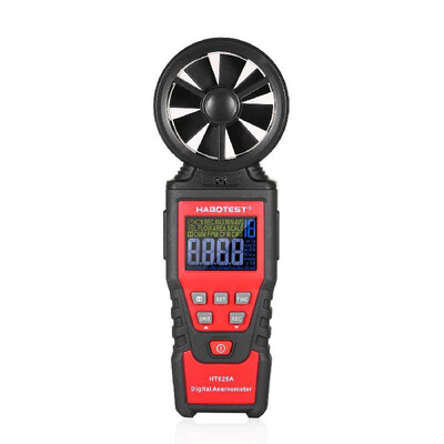 

HABOTEST HT625B Handheld Digital Anemometer Wind Speed Meter Gauge Accurately Measure Wind Temperature Air Volume&Dew Point wi