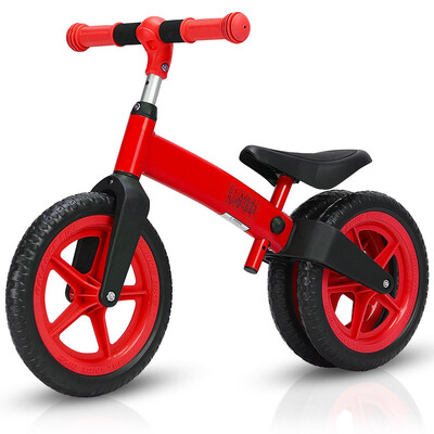 

Balance Bike Kids No-Pedal With Adjustable Seat 3 Wheels-Red