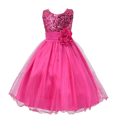 

Flower Girls Party Dress Pageant Bridesmaid Dresses Kids Baby Sundress Costume
