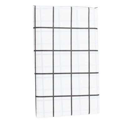 

Greensen PVC Oil Proof Dining Kitchen Tablecloth End Table Cloth Cover Protector Black&White Plaid Print