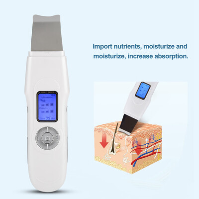 

Greensen EMS Ion Ultrasonic Facial Cleaner Skin Peeling Face Pores Deep Cleansing Cuticles Removal Scrub