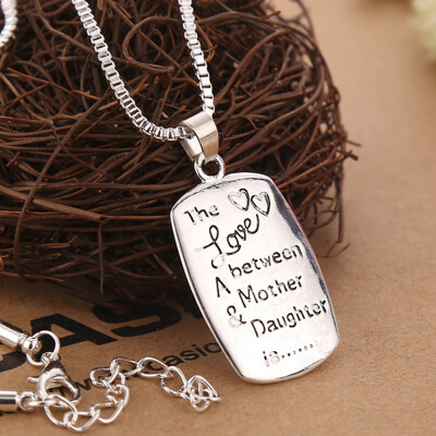 

Fashion Love Between Mother And Daughter Chain Pendant Necklace Best Gift