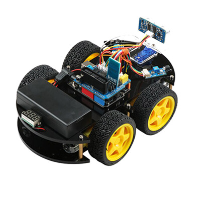 

Smart Robot Programming Car 4 Wheel Drive Remote Control Vehicle Model Line Bluetooth Modules Educational Toy