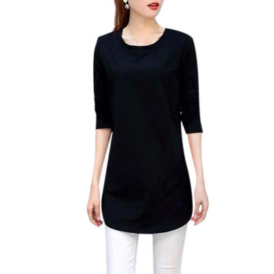 

Women Long Sleeve Tops Round Collar Solid Color Casual Female T-Shirt Slim Versatile Girl Ladies Tops Spring Autumn Clothing