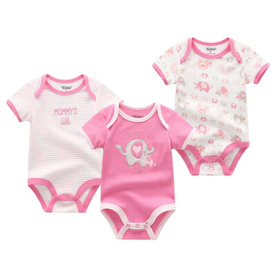 

3PCSLot Baby Boy Clothes 0-12M Newborn Cotton Baby Girls Clothes Rompers Babywear Bodysuits Clothing Sets For Babies
