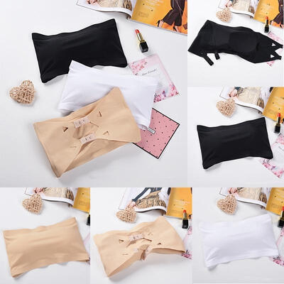 

Womens Sexy Strapless Bra Removable Pads Bandeau Top Seamless Bras Crop Hot