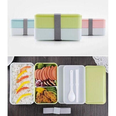 

Microwave Plastic Bento Lunch Box Portable Picnic Food Container Large Storage