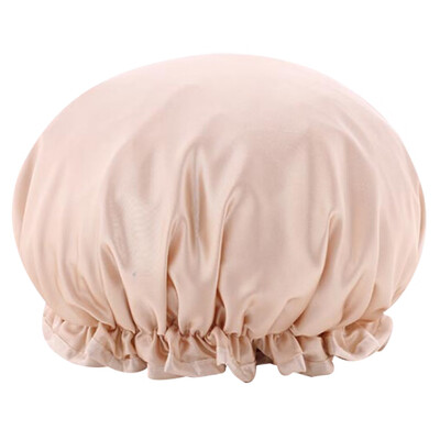 

〖Follure〗Double Waterproof Shower Cap Adult Womens Kitchen Smoke-proof Cap Bath Cap