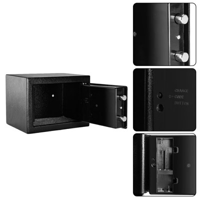 

Durable Digital Electronic Safe Box Keypad Lock Home Office Hotel Safety-Black