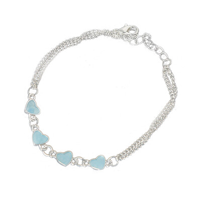 

2020 Fashion Star Love Heart Chain Anklet Bracelet Luminous Barefoot Sandal Beach Foot Jewelry