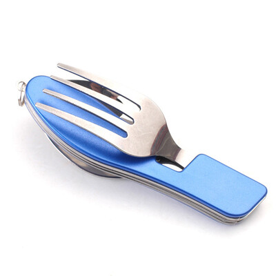 

Stainless Steel Folding Cutlery Fork Spoon Tool Camping Hiking Utensil Outdoor