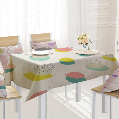 

Toponeto Creative Table Cloth Linen Tablecloth For Kitchen Decorative Dining Table Cover