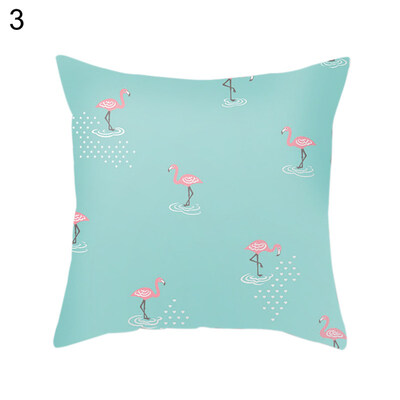 

Solid Color Flamingo Soft Throw Pillow Case Cushion Cover Sofa Bed Car Decor