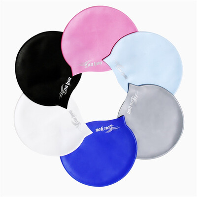 

AT MOUSE athlete standard silicone swimming cap female headless adult solid color mens swimming cap 11919