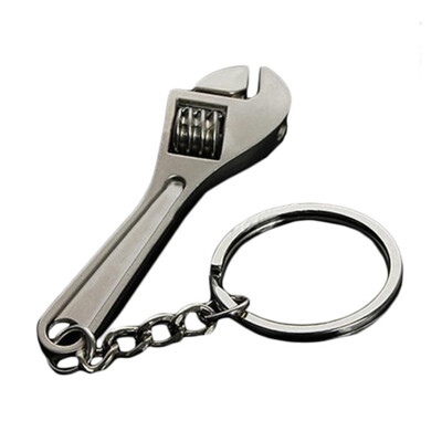 

Silver Plated Changeable Spanner Keychain Wrench