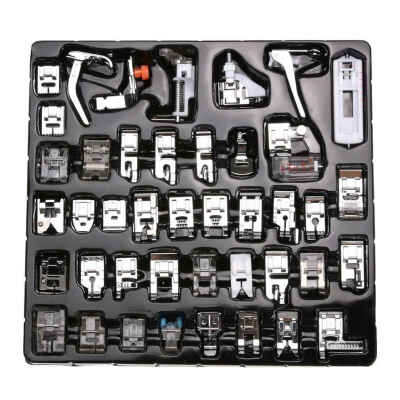 

42pcsset Sewing Knitting Crochet Presser Foot Kit Professional Sewing Braiding Presser Feet for Janome