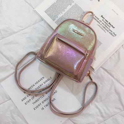 

Tailored Women Color Matching Wild Fashion Leisure Travel Bag Student Bag Backpack
