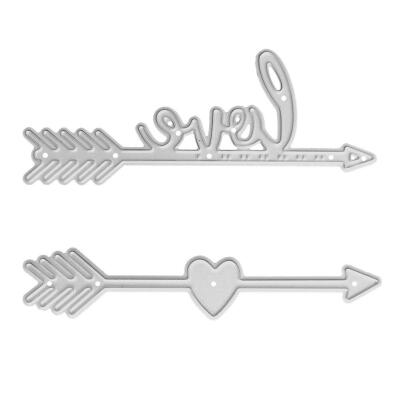 

Arrow Pierces Heart Metal Cutting Dies Stencils Embossing DIY Craft Card