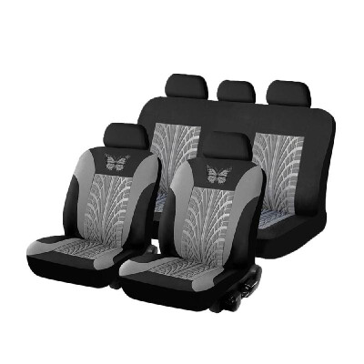 

General Car Seat Cover Set Universal ButterflyPattern Embroidery Car Seat Cover Full Set Interior Accessories Auto Seat Cover