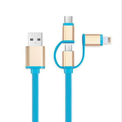 

Retractable Charging Cable Lightning Micro USB Type C 3-in-1 Data Cable For IPhone Samsung Galaxy LG HTC Nokia 33ft-1m