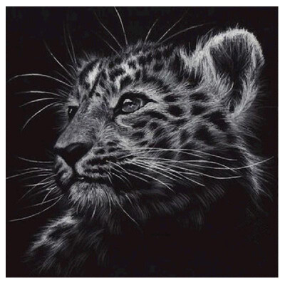 

DIY Diamond Painting cross stitch Tiger Animal embroidery home decor Rhinestone mosaic needlework Canvas size 3030 round diamon