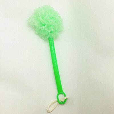 

New Soft Gauze Mesh Rubbing Back Shower Brushes Long Handle Bath Flower Scrubbing Bath Ball Bathroom Shower Supplies