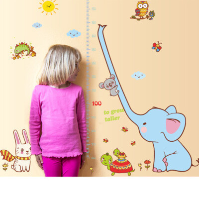 

〖Follure〗Elephant Children Bedroom Height Posted Kindergarten Wall Stickers