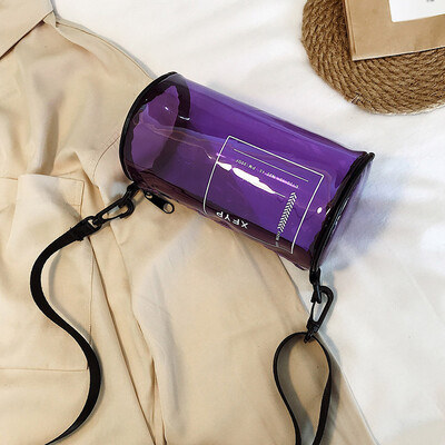 

Tailored Womens Fashion Transparent Small Bag Casual Wild Color Color Messenger Bag