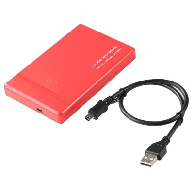 

25in HDD Enclosure 480Mbps Data Transmission for SATA HDDSSD to USB20